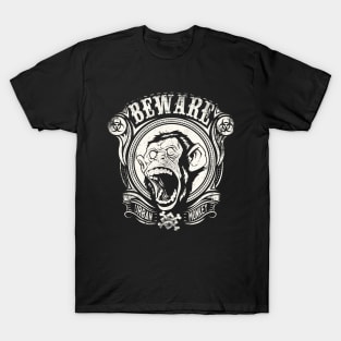 BEWARE URBAN MONKEY by ANIMOX T-Shirt